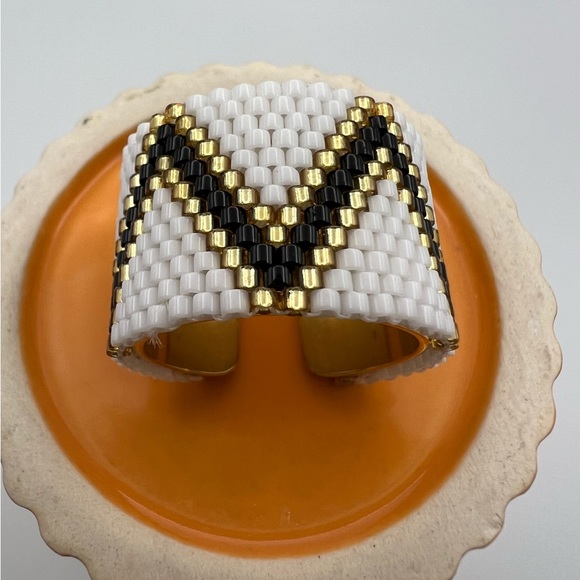 Stylish Miyuki Beaded Adjustable Rings - Boho Chic Statement Rings - Picture 12 of 12